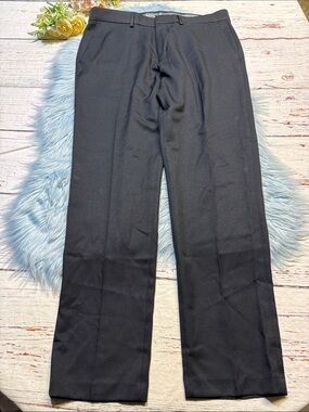 HAGGAR Pro Football Hall of Fame Athletic Fit Trouser Dress Pants sz 34X32